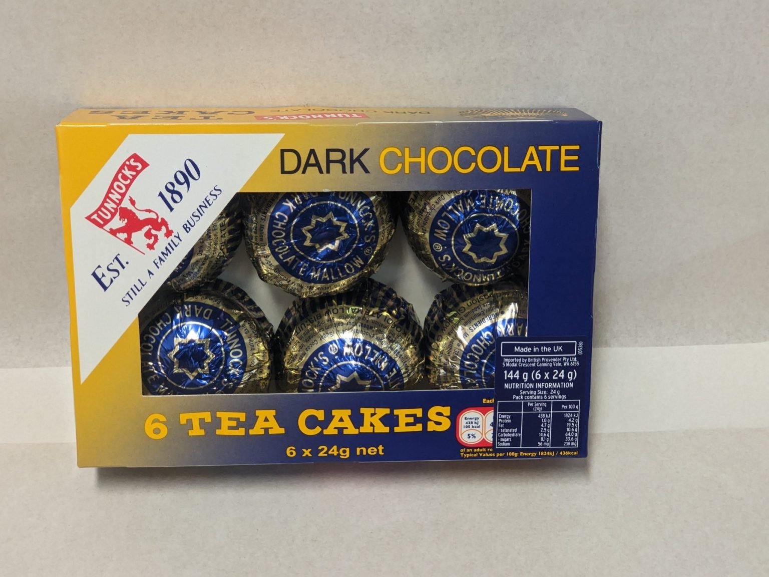 TUNNOCKS DARK CHOCOLATE TEA CAKES Syd's Pies