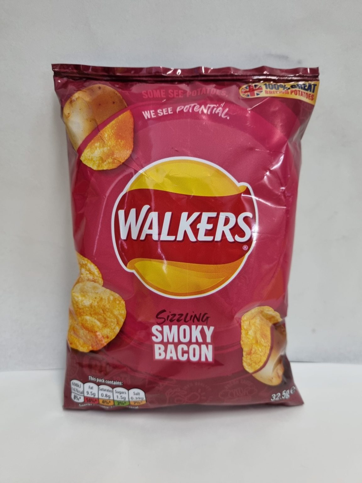 WALKERS SMOKY BACON CRISPS Syd's Pies