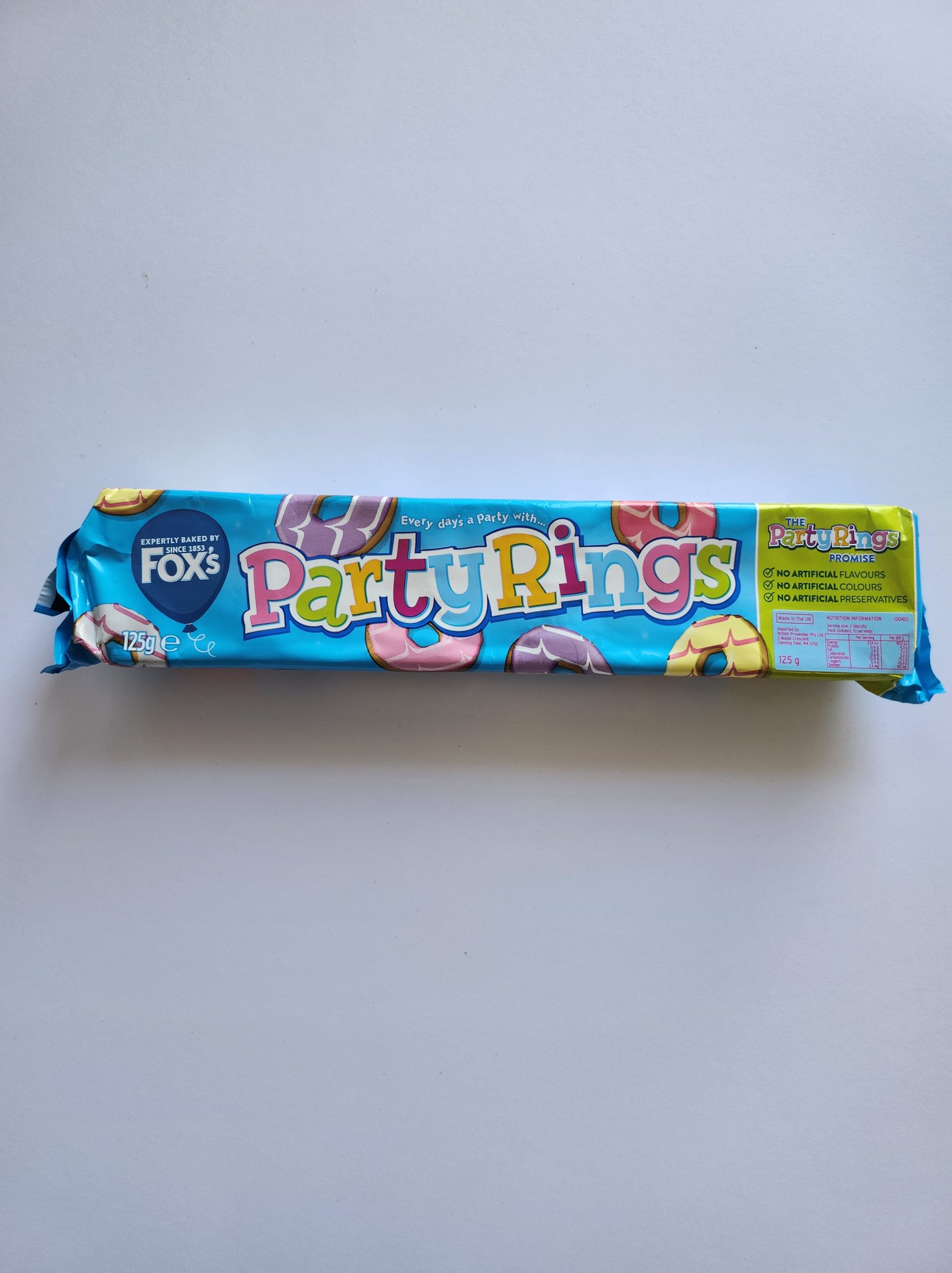 Fox's Party Rings - Crunchy Biscuits with Sugar Cookie Icing