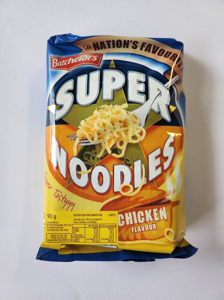 BATCHELORS SUPER NOODLES CHICKEN FLAVOUR Syd's Pies