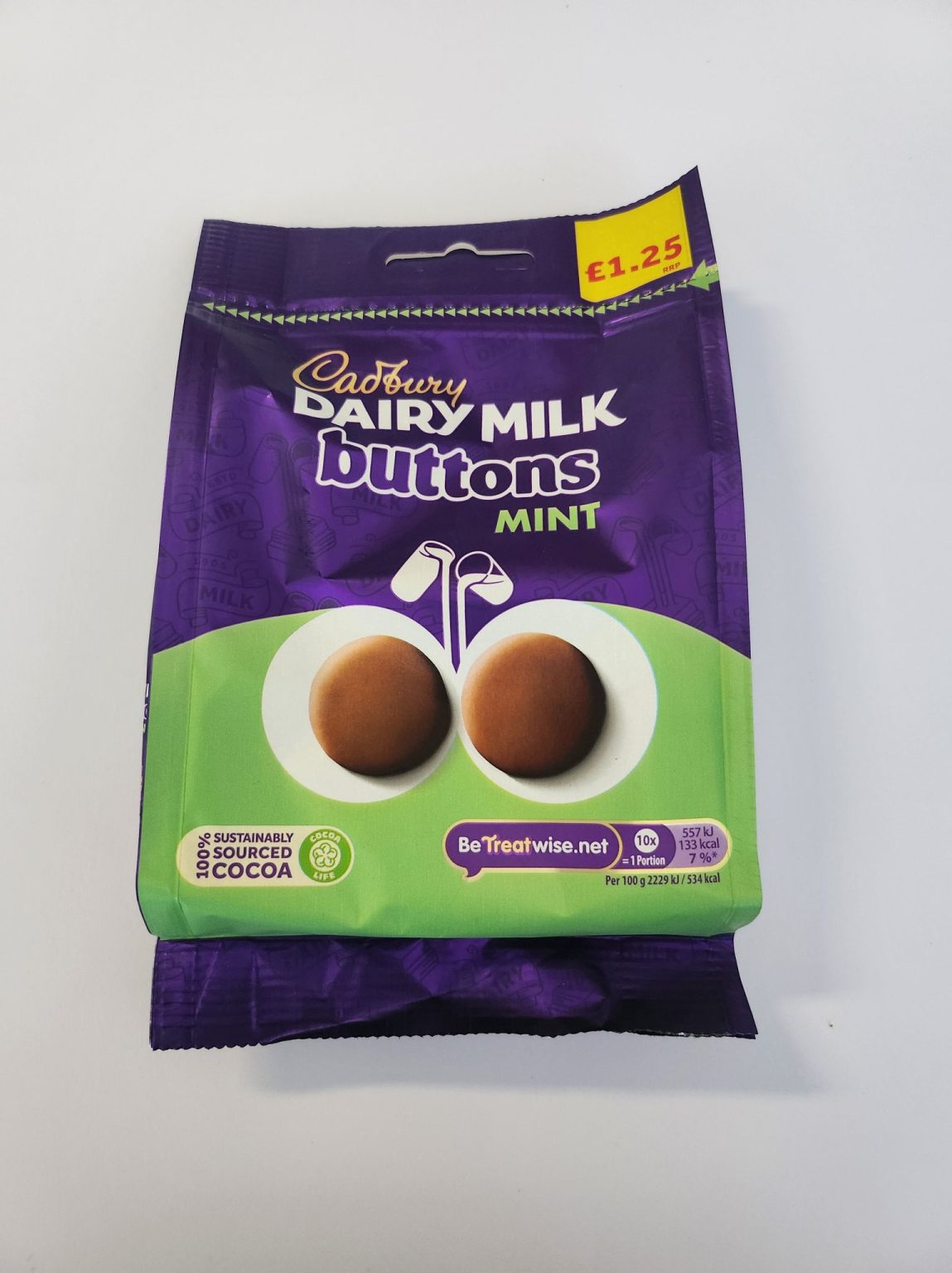 CADBURY DAIRY MILK BUTTONS MINT Syd's Pies